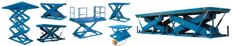 scissor lifts in various styles